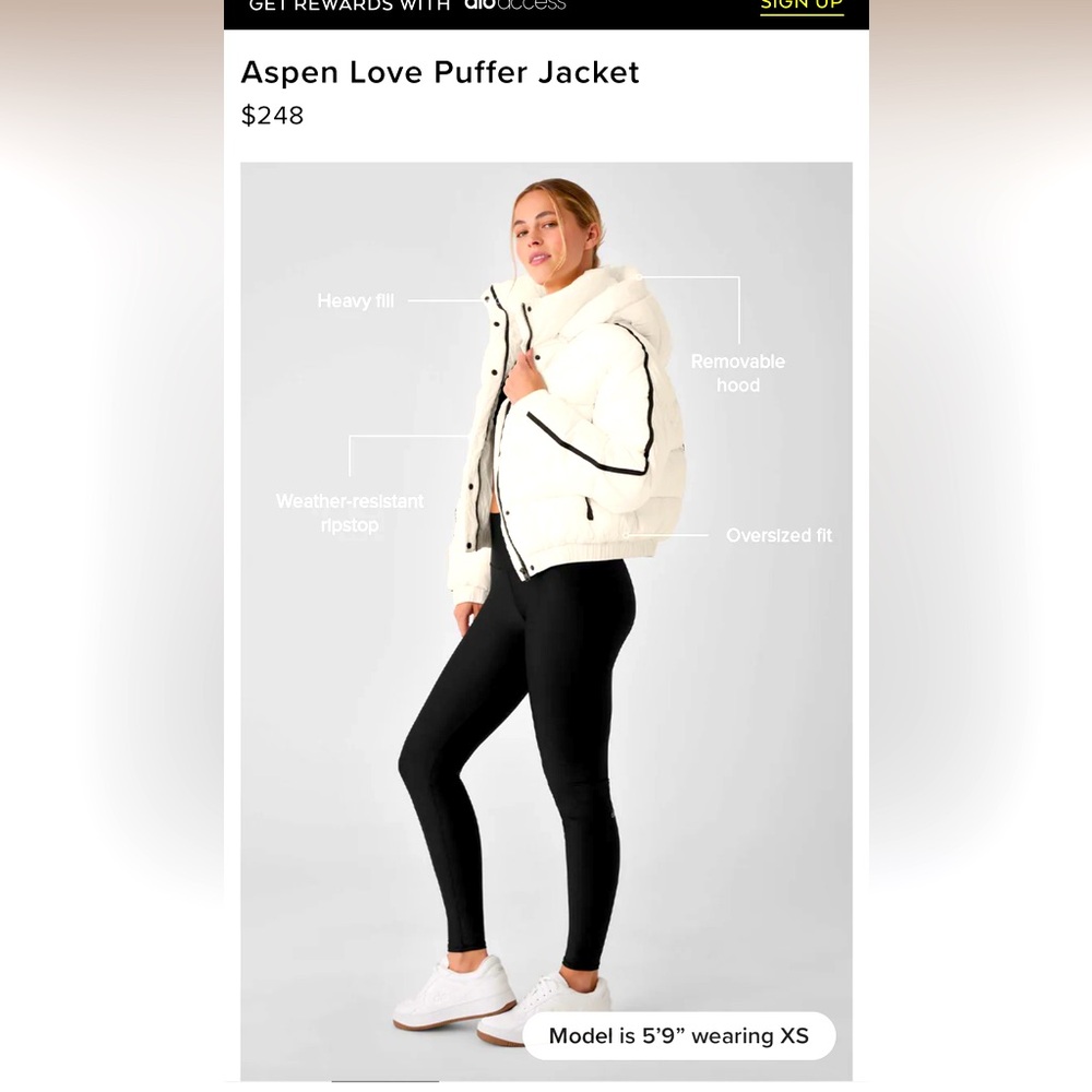 Aspen Love Puffer Jacket NEW!